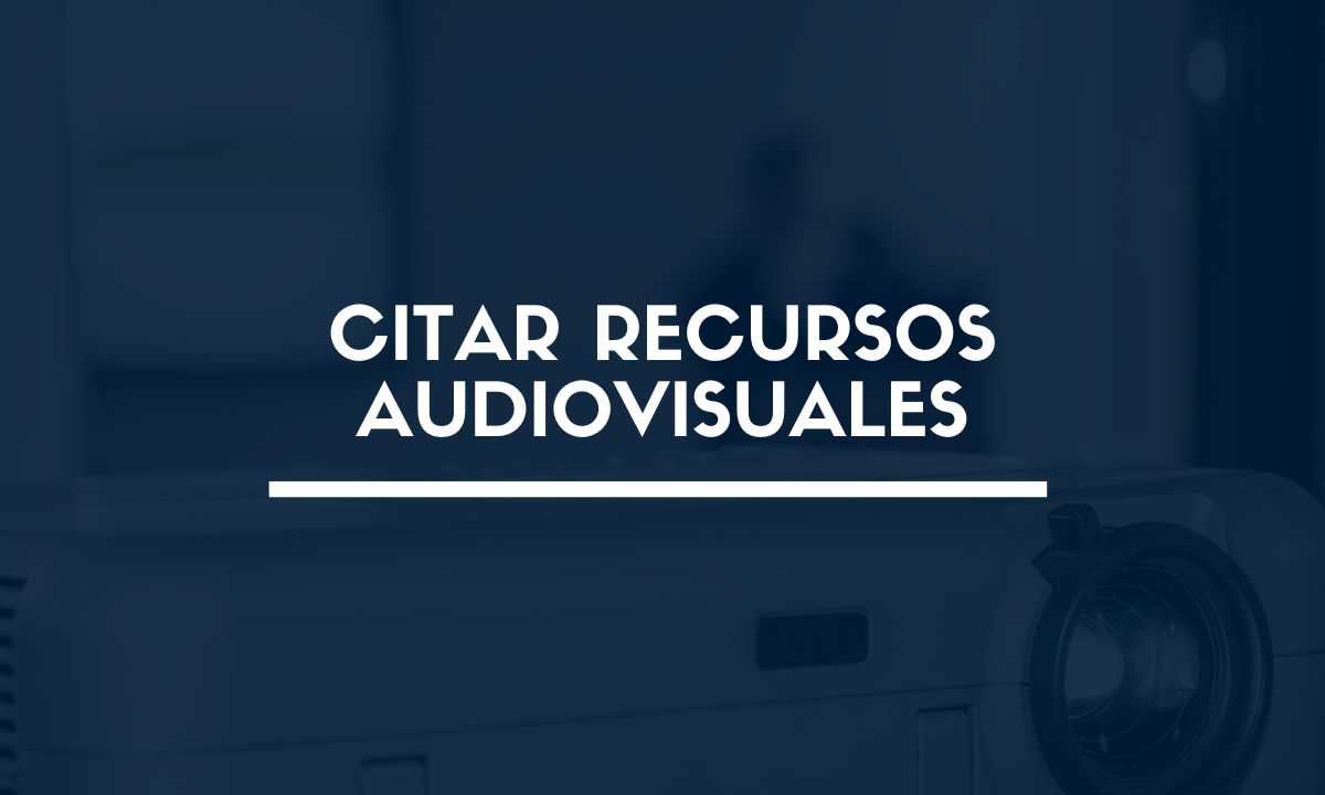 Citar recursos audiovisuales