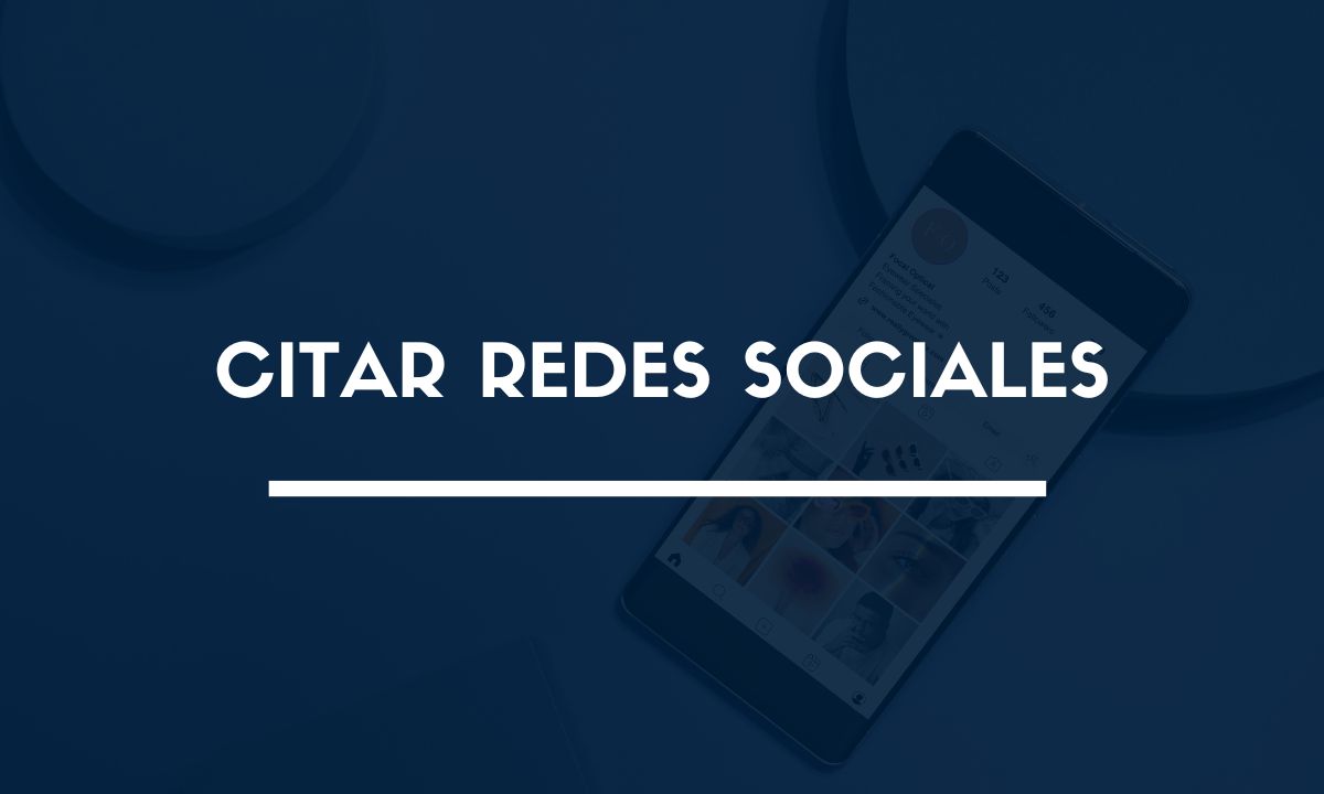 Citar redes sociales