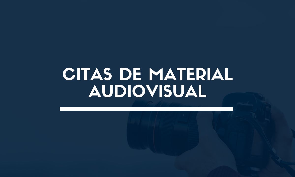Citas de material audiovisual