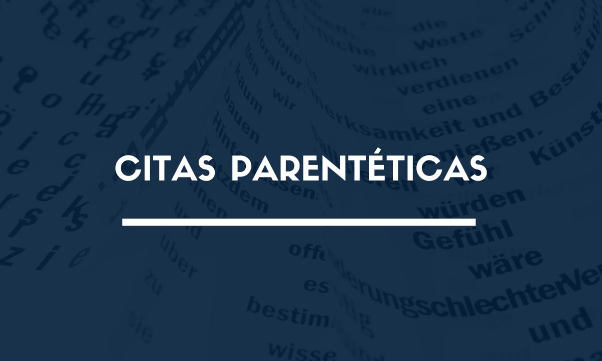 citas parentéticas